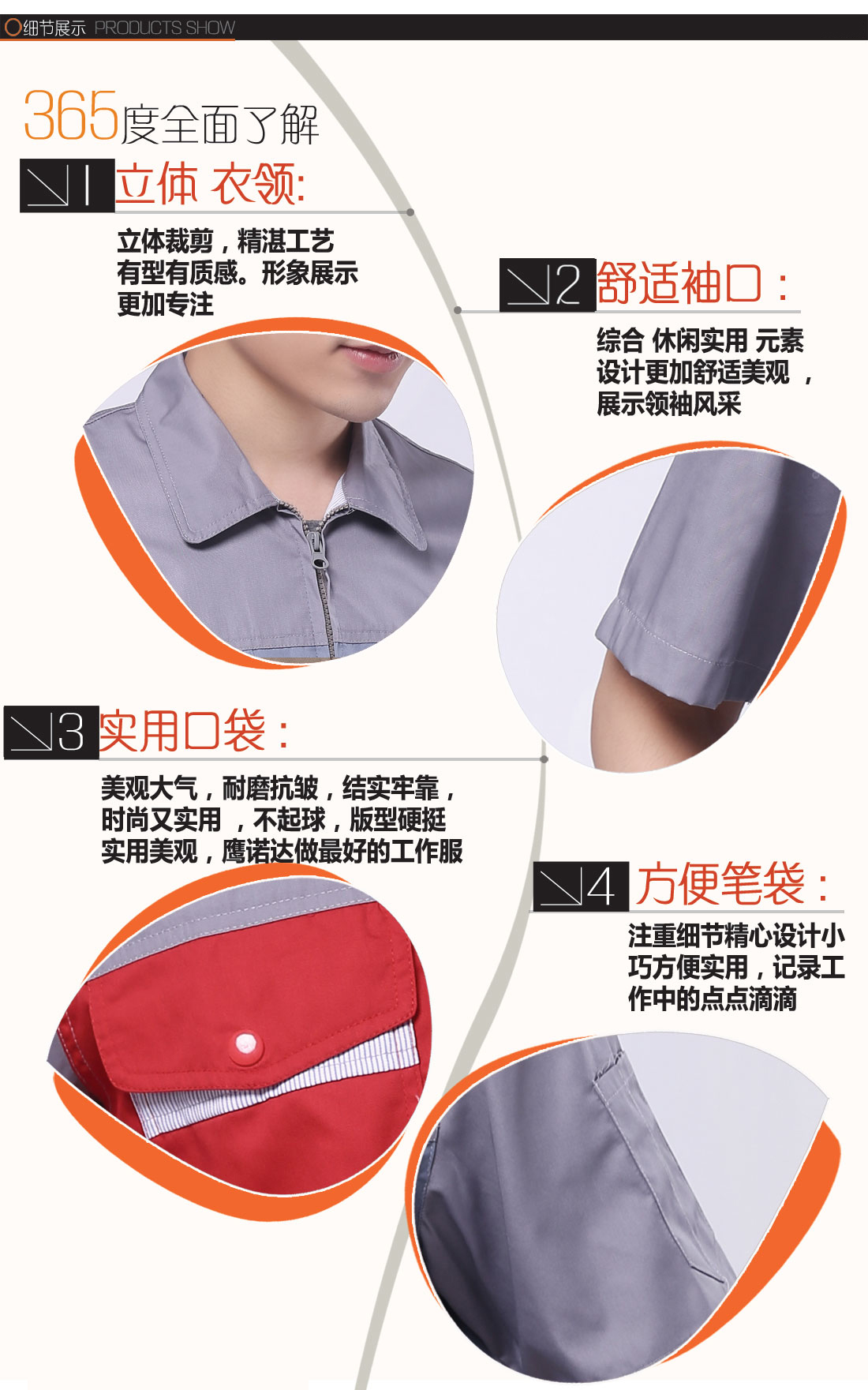 夏季工作服短袖AD064-XJ细节图1